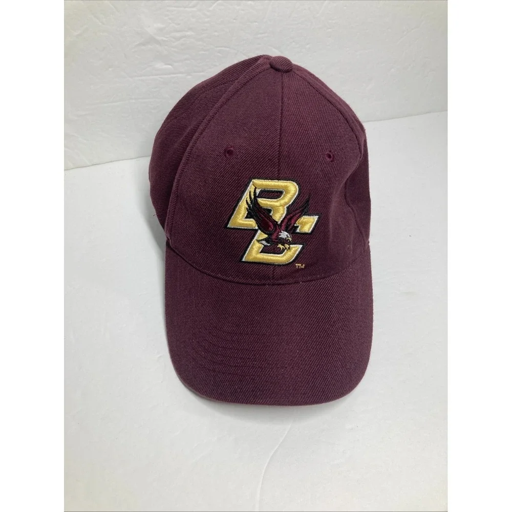 Boston College Eagles Cap Hat Adult Maroon Adjustable Wool Blend Embroidered